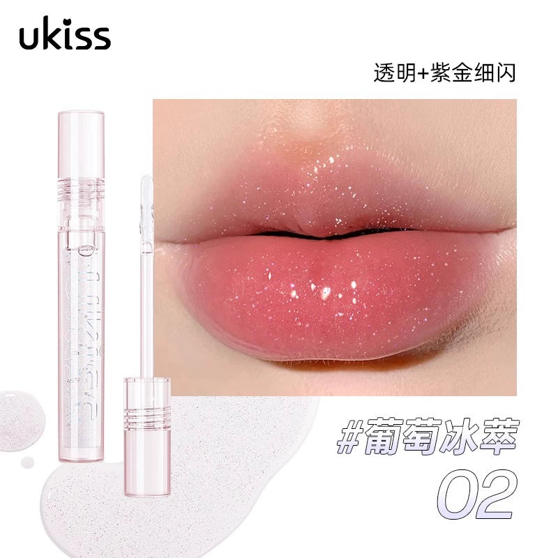 UKISS CLEAR GLASS LIP OIL