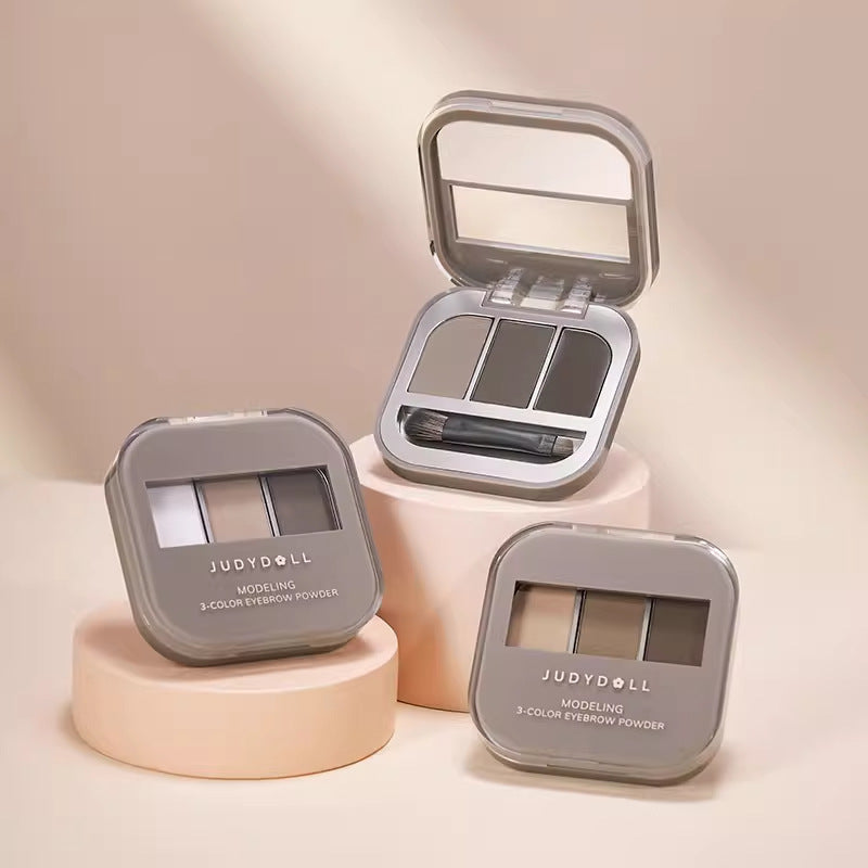 JUDYDOLL CHOCOLATE THREE-COLOR BROW POWDER