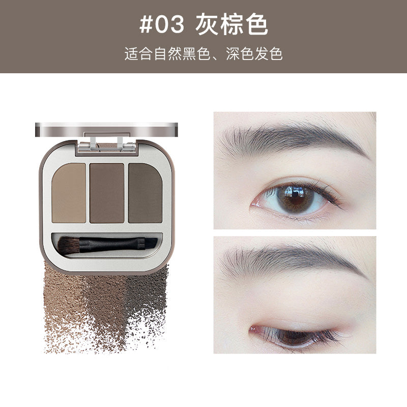 JUDYDOLL CHOCOLATE THREE-COLOR BROW POWDER