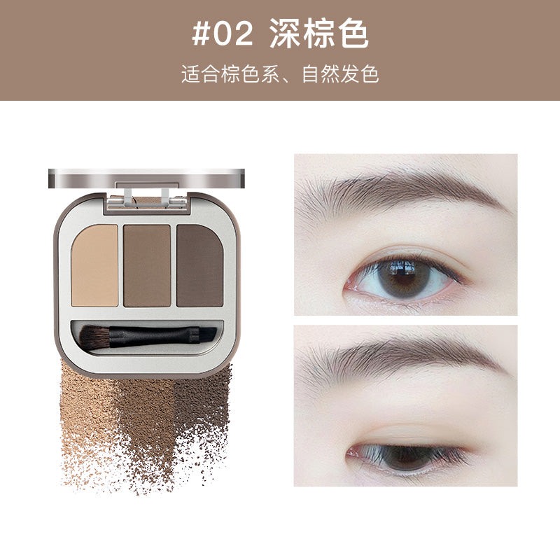 JUDYDOLL CHOCOLATE THREE-COLOR BROW POWDER