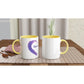 Personalizable Ceramic Mug with Color Inside "Anjela"