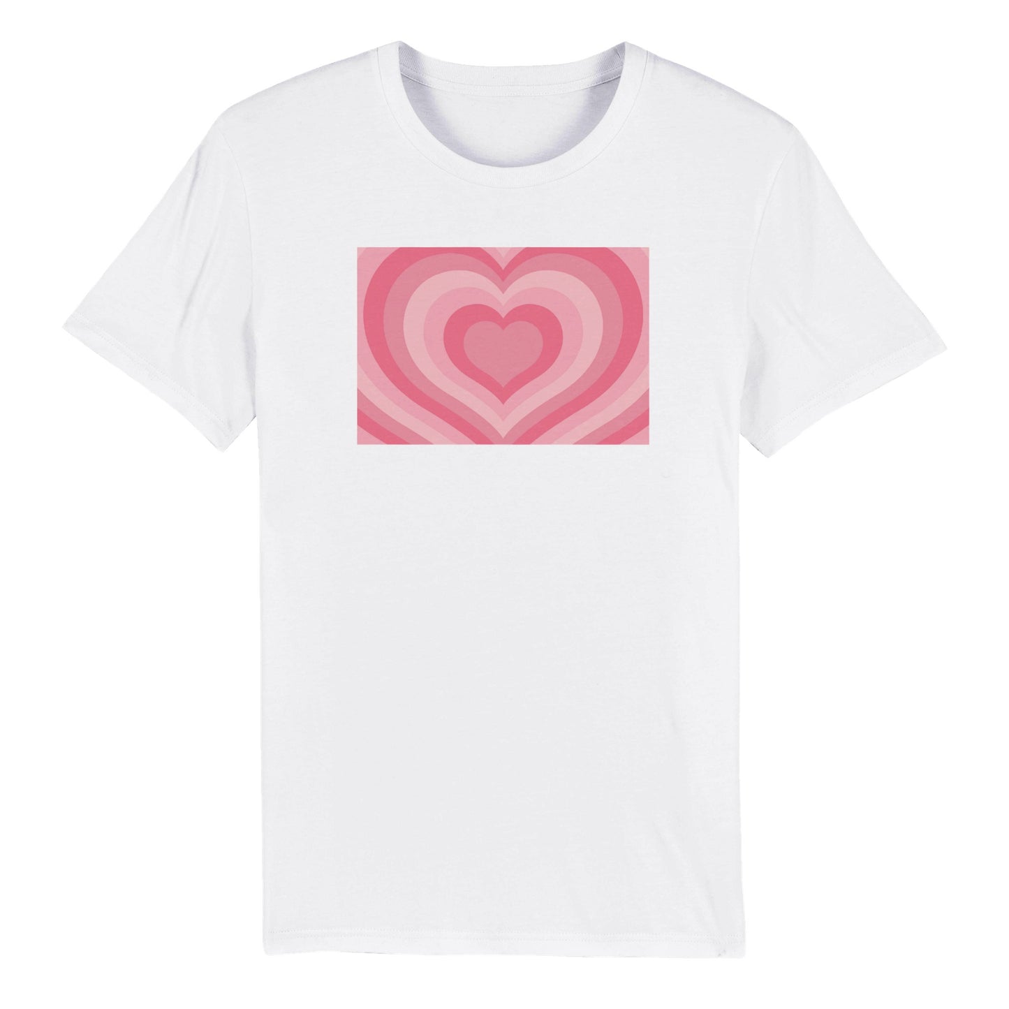 Organic Unisex Crewneck T-shirt "Pink Heart"