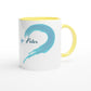 Personalizable Ceramic Mug with Color Inside "Peter"