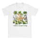 Personalizable, you can create a signature. Classic Kids Crewneck T-shirt "Jungle Party"