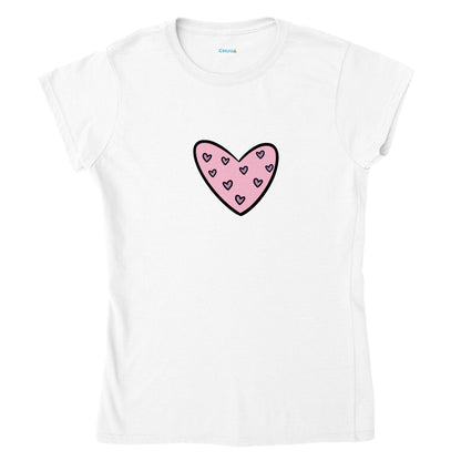 Classic Womens Crewneck T-shirt ""Сookie heart""