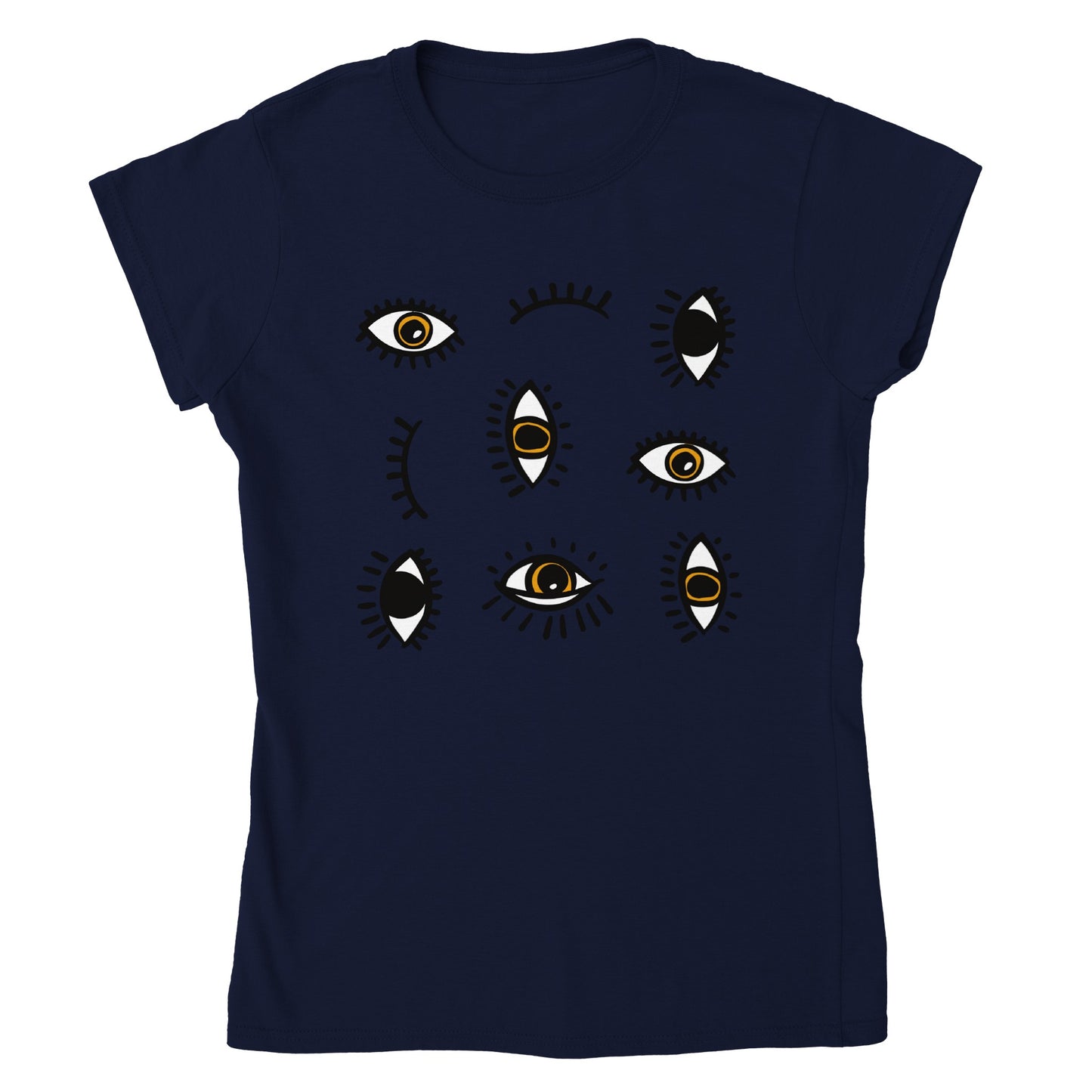 Classic Womens Crewneck T-shirt "Eyes"