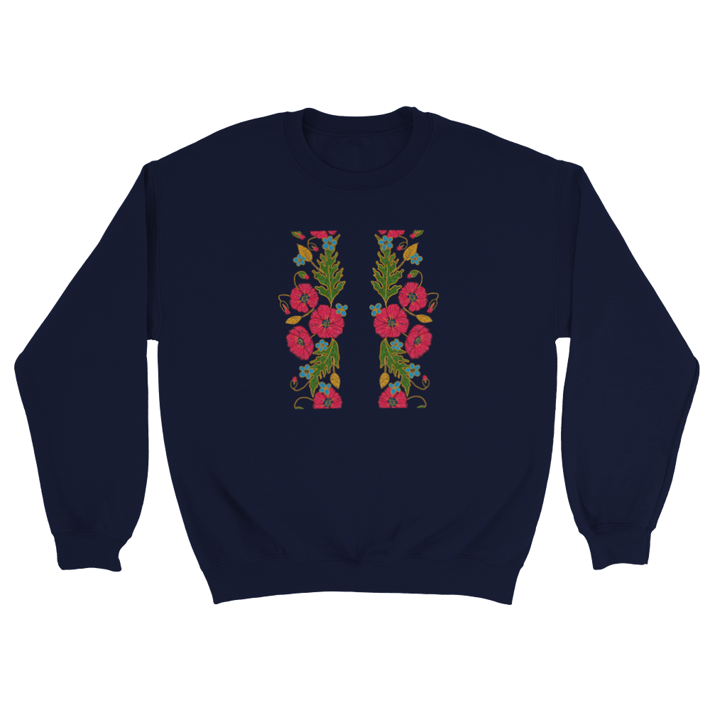 Classic Unisex Crewneck Sweatshirt, poppies