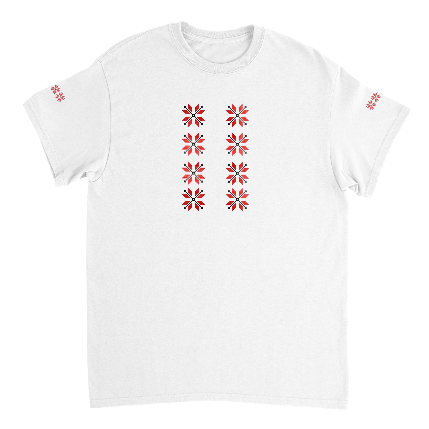 Heavyweight Unisex Crewneck T-shirt "Embroidery"