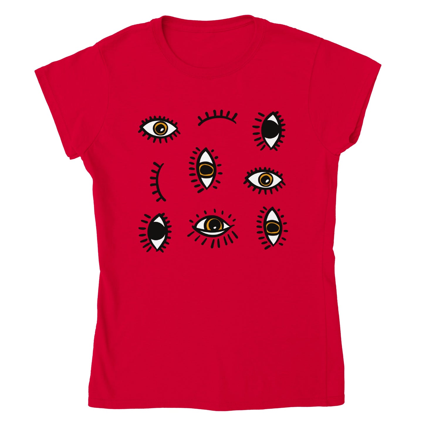 Classic Womens Crewneck T-shirt "Eyes"